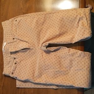 Lauren Conrad polka dot couderoy pant